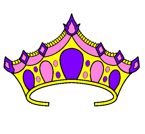 Colored page Tiara painted by allisyn