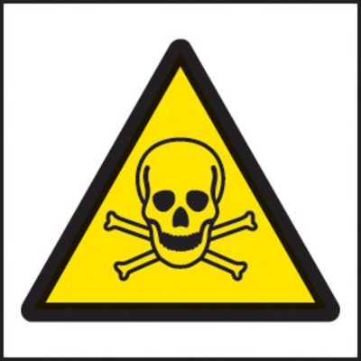 59723 - General warning labels - Toxic Symbol (Roll of 100)