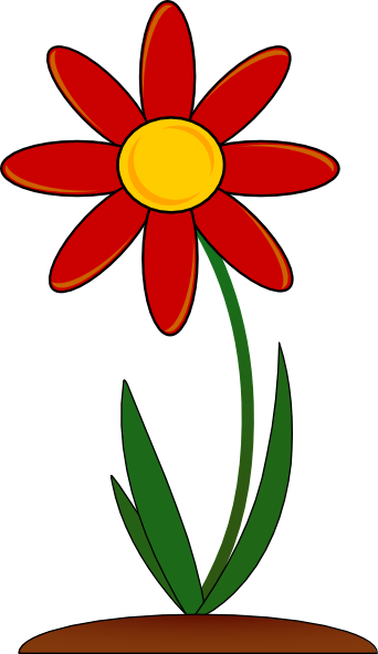 Red Flower clip art - vector clip art online, royalty free ...