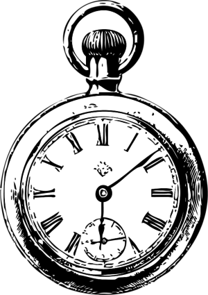 pocket watch - vector Clip Art