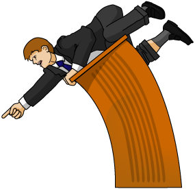 Preacher Pointing clip art - Christart.