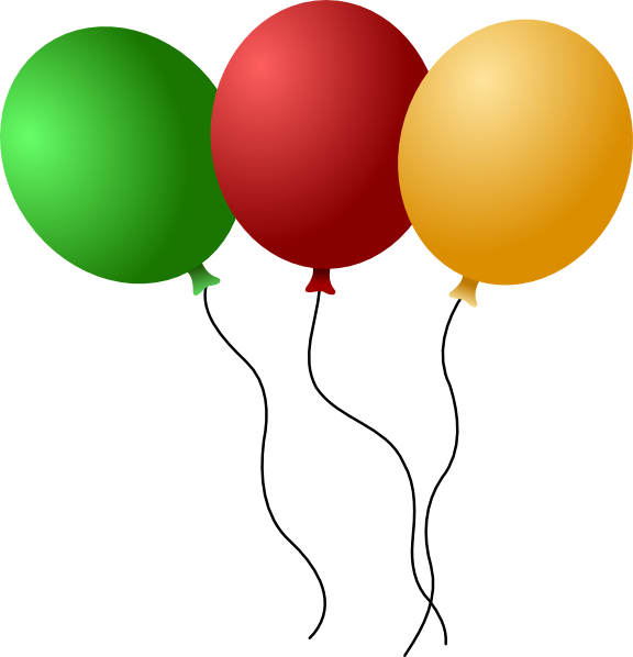 Balloons clip art - vector clip art online, royalty free & public ...
