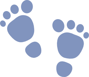 Baby Boy Footprint Clipart - ClipArt Best