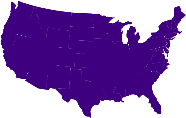 Purple Usa Map clip art - vector clip art online, royalty free ...