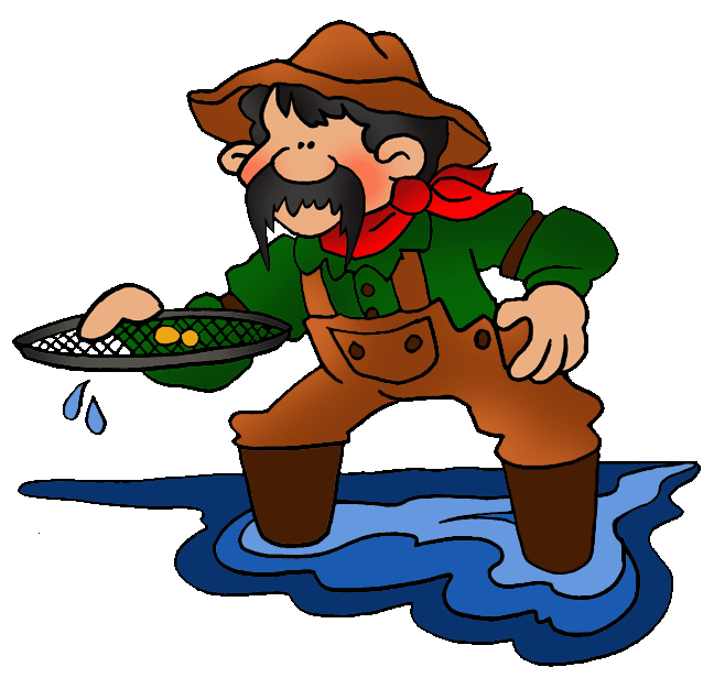 Gold rush clipart free