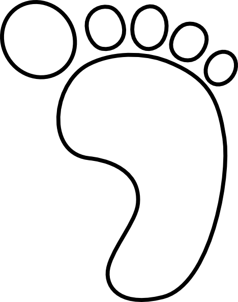 Foot Outline Clipart