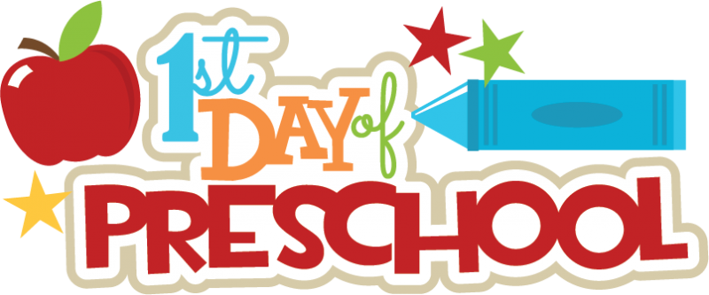 First Day Of Preschool Clipart