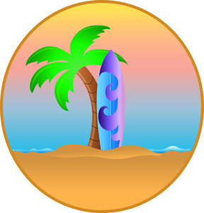 Hawaiian Palm Tree Clip Art - Free Clipart Images