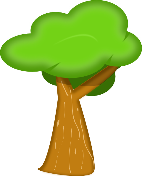 Soft Trees clip art Free Vector