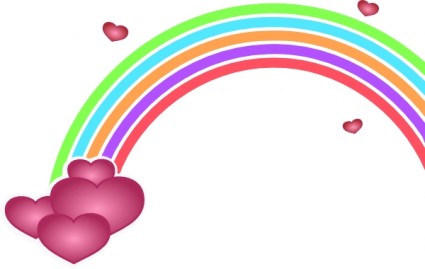 Valentine Rainbow clip art Vector clip art - Free vector for free ...