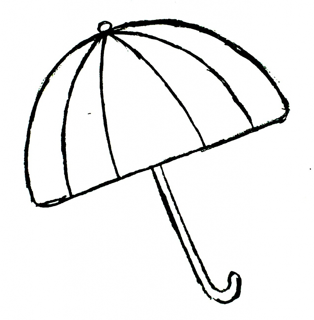 Umbrella Coloring Pages
