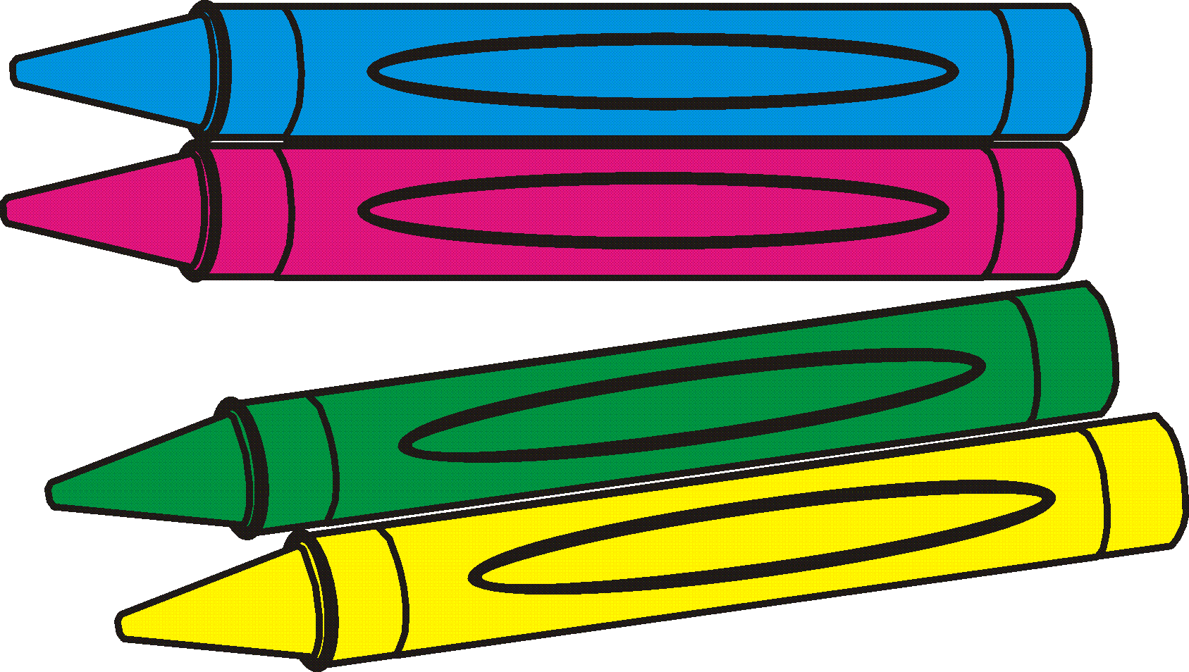 Crayon Clip Art Black And White - Free Clipart Images