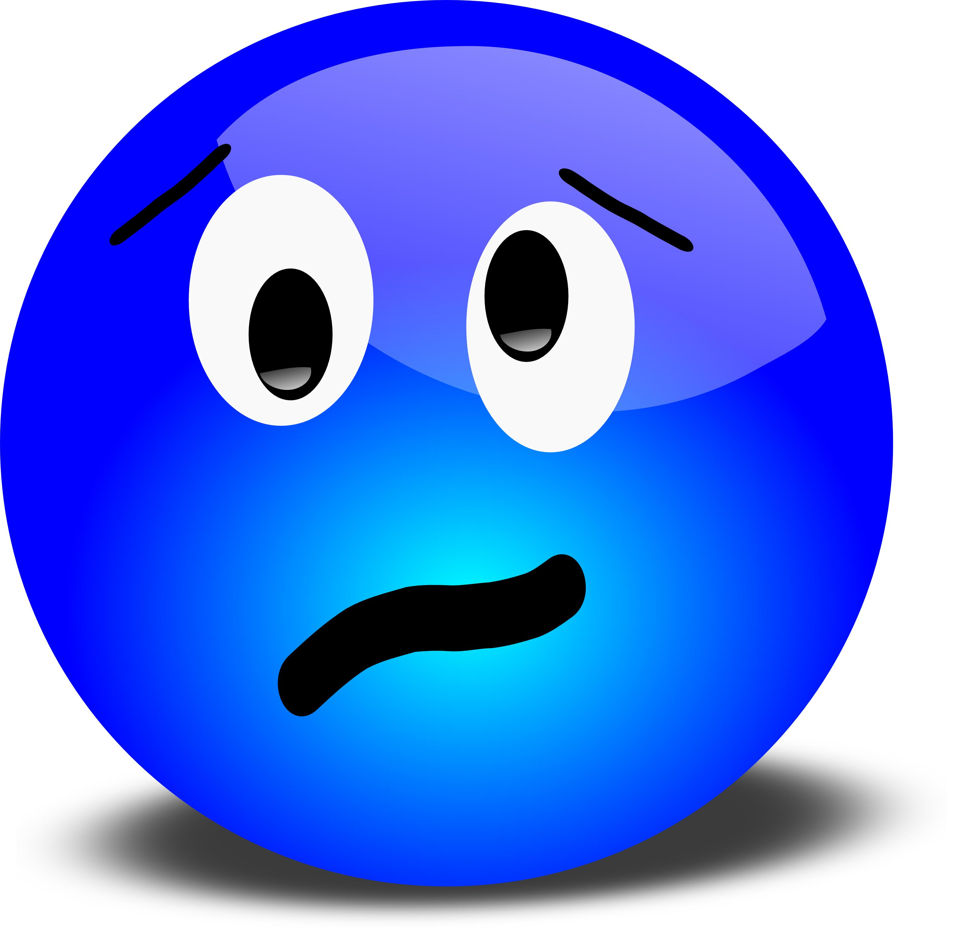 Free 3D Stressed Smiley Face - Free Clipart Images