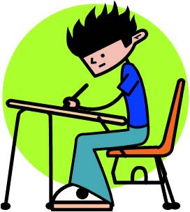 Student Taking A Test Clipart - Free Clipart Images