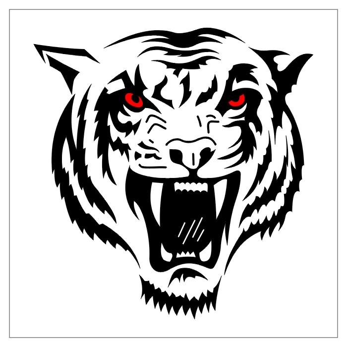 Red Eyes Tiger Tattoo Design | Tattoozila