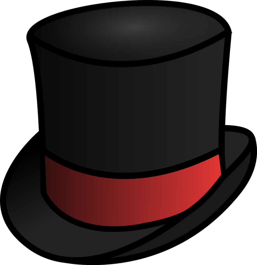 Cartoon top hat clipart