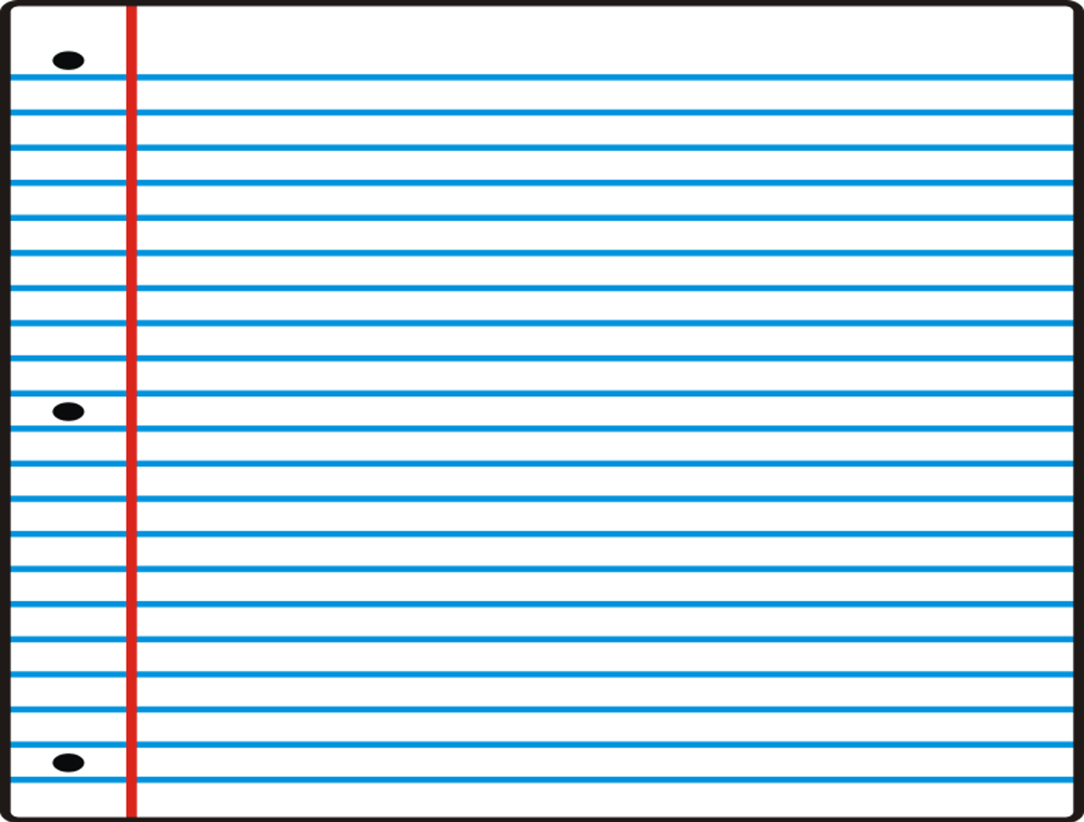 Notebook Paper Clipart