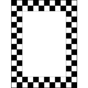 Checkered flag frame Border - vinyl decals, signs and banners ...