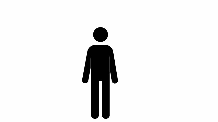 Pictogram man walking. - Shutterstock #7514587 - Footage123.com