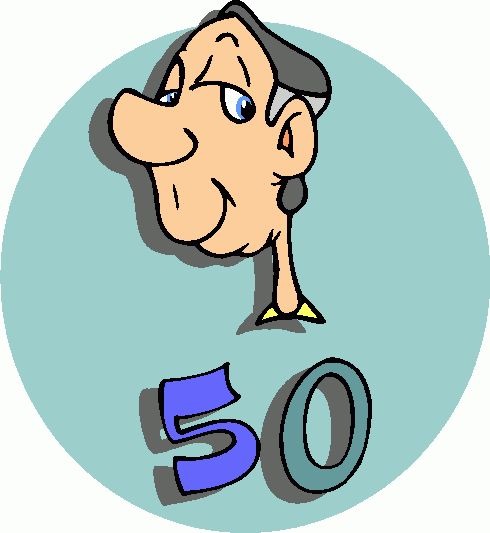 50 Birthday Clipart