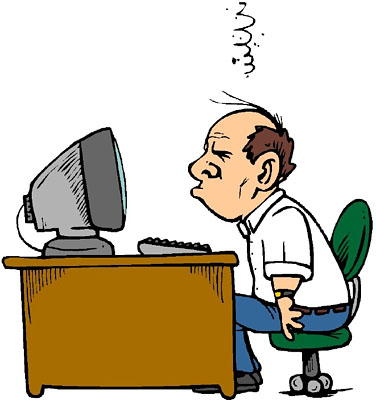 Computer problems clipart