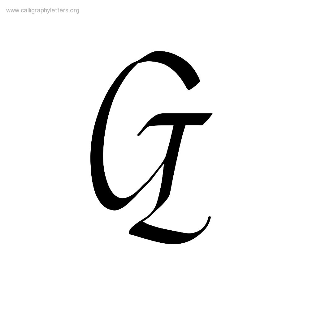 Casual Chancery Cursive A-Z Calligraphy Lettering Styles To Print ...