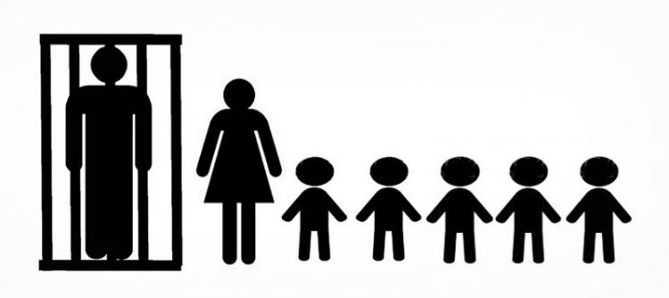 Dads In Jail Stick Figure Family Decal