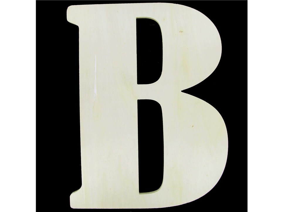 18&quot; Baltic Birch Unpainted Wooden Letter Decor - B | Shop Hobby Lobby