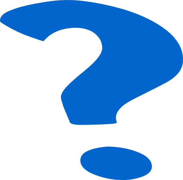 Blue Question Mark clip art - vector clip art online, royalty free ...