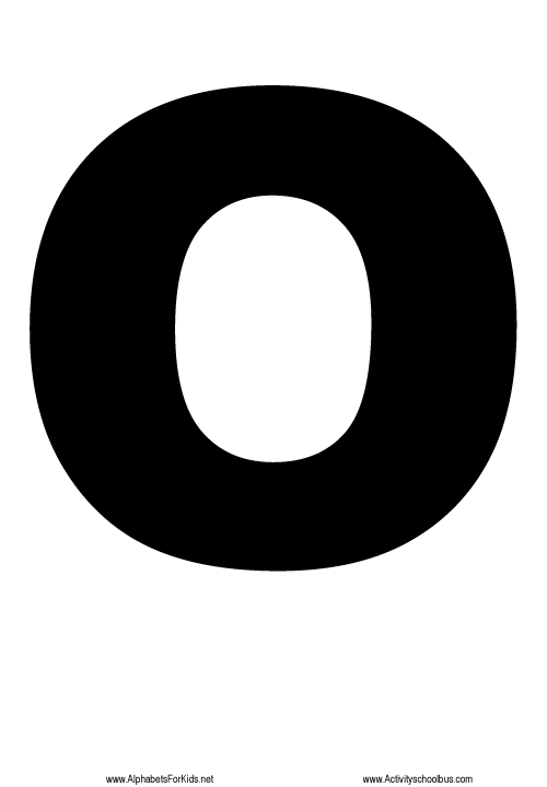 Letter O Printable for Kids