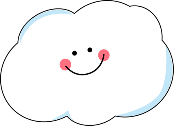 Happy cloud clipart
