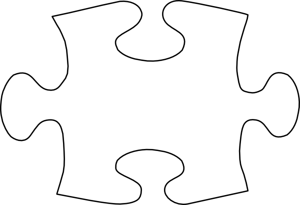 Black And White Puzzle Clipart