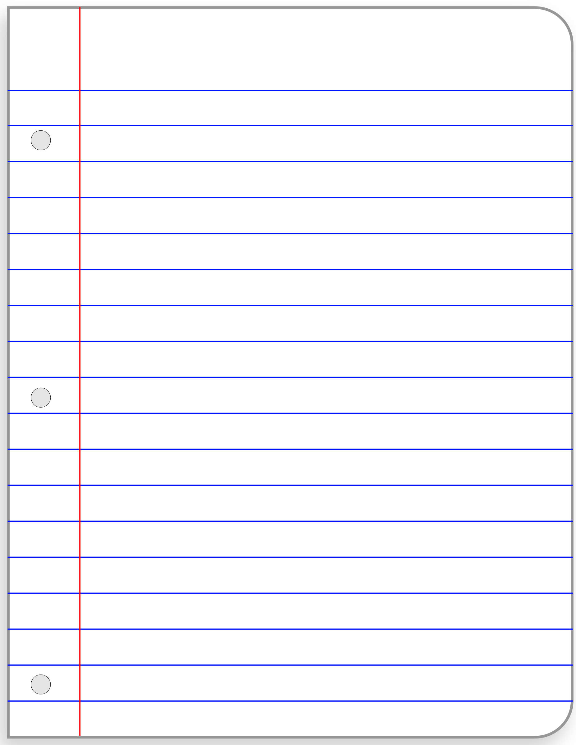 Clipart - loose leaf paper