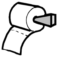 Toilet Paper Roll By Molumen A Pink Roll Of Toilet Paper