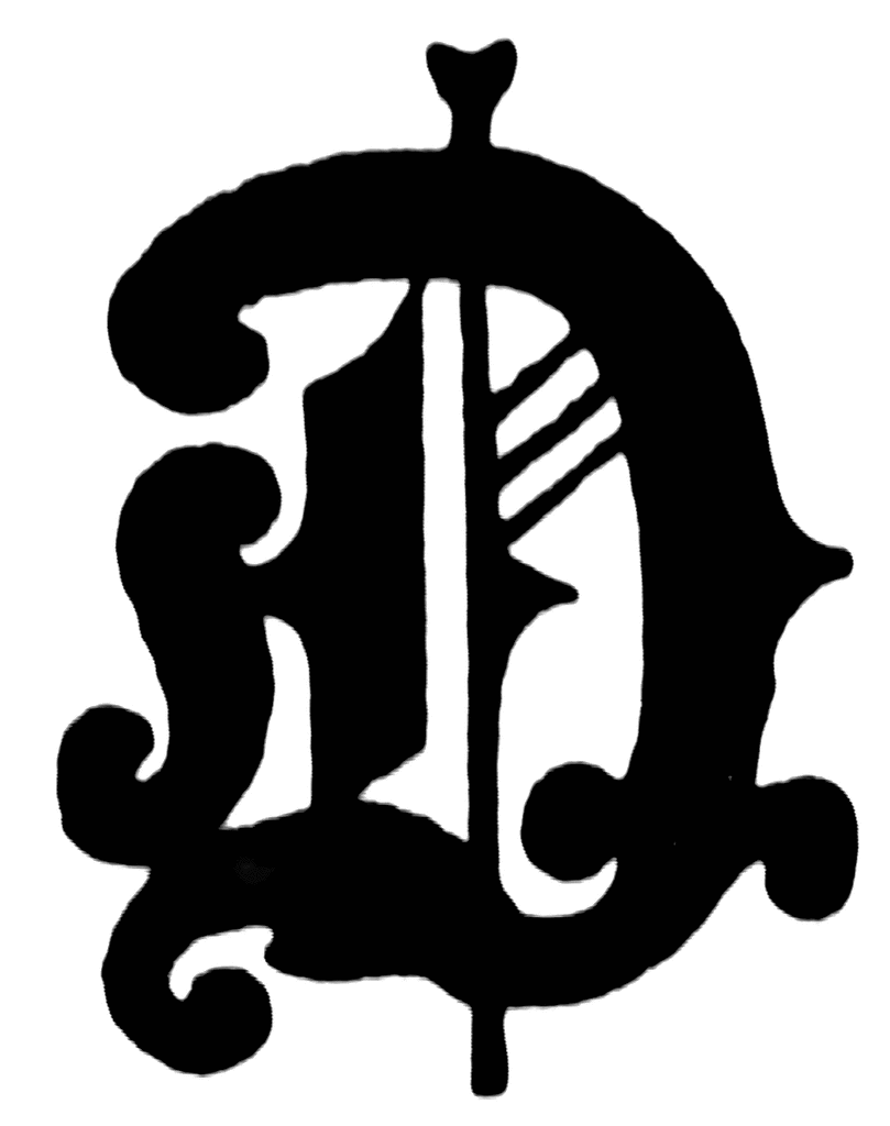 Fancy letter d clipart