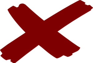 X marks the spot clip art