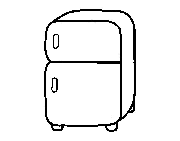 Fridge coloring page - Coloringcrew.com