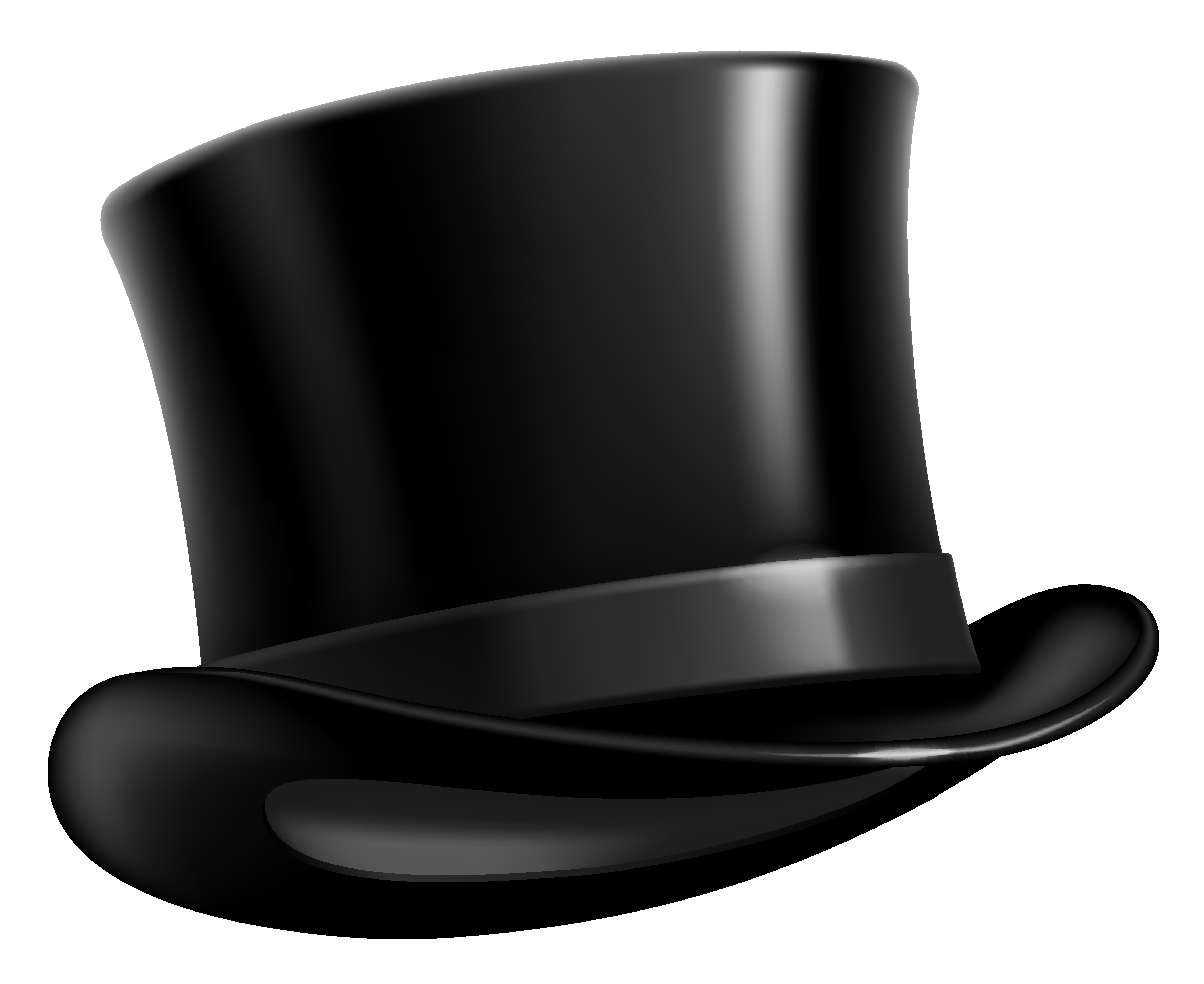 Black Top Hat PNG Clipart Picture
