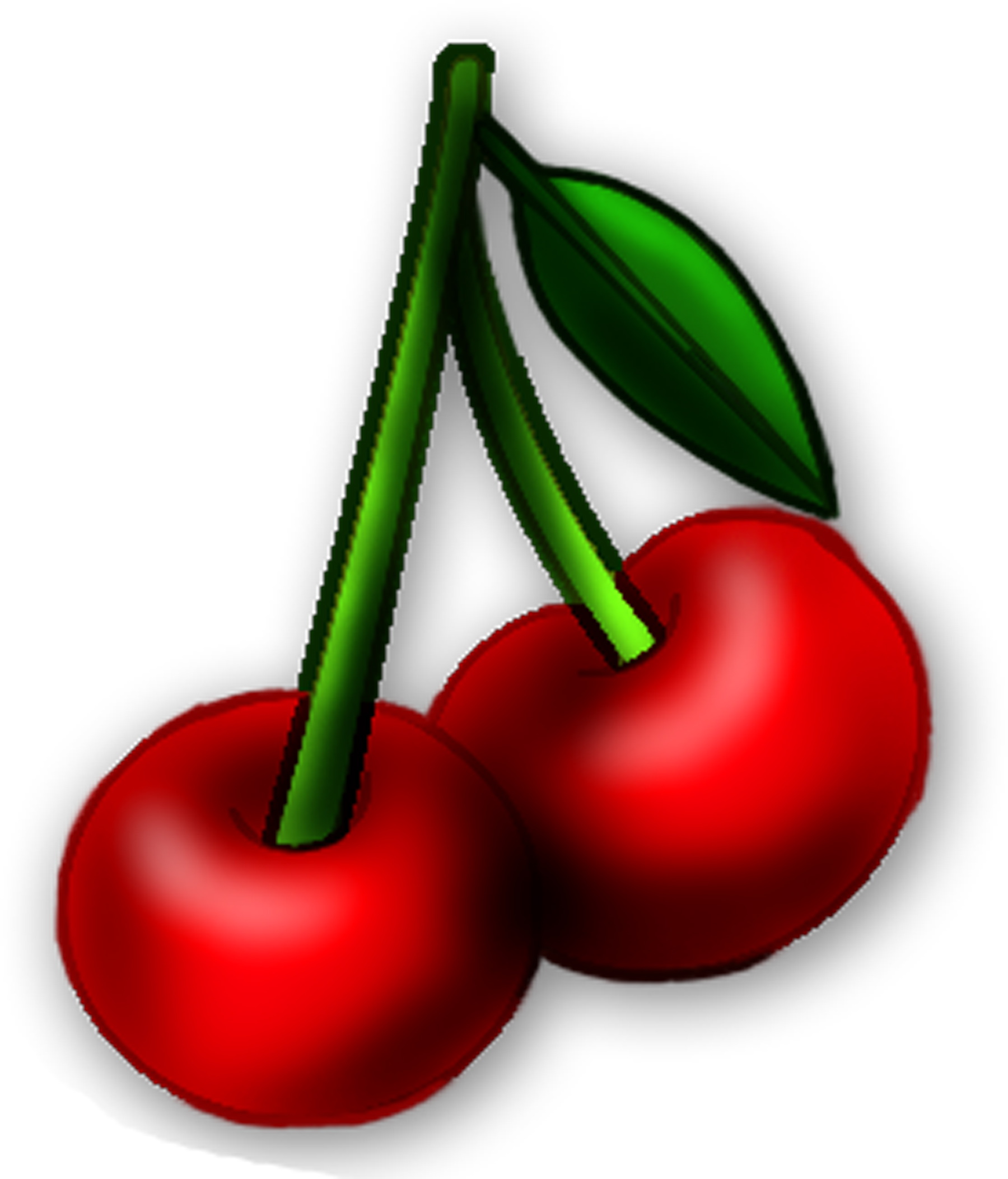 Clip art cherry threes clipart image #19198