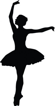 Ballet, Embroidery and Dancer silhouette