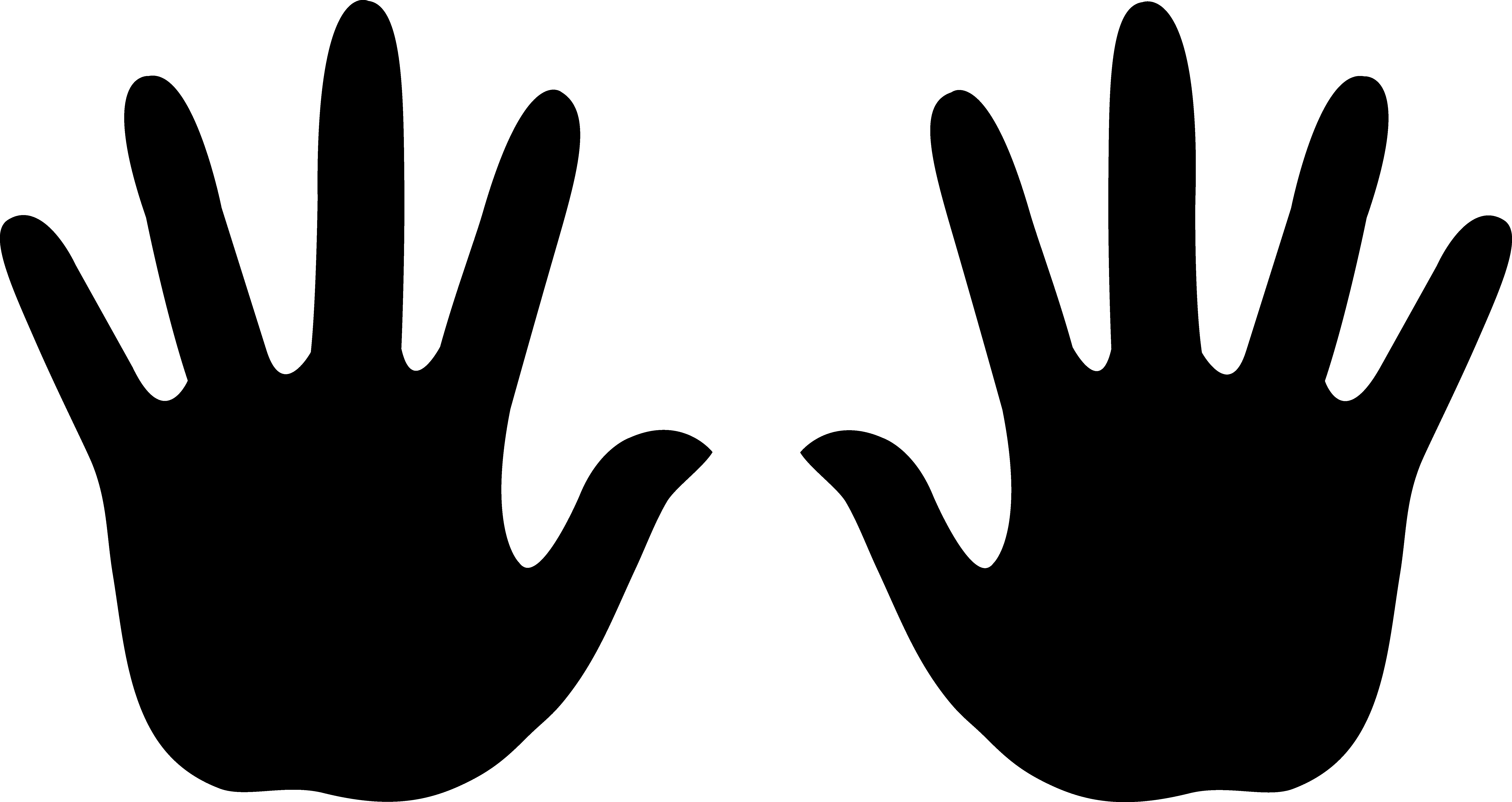 Left and right hand clipart