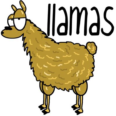 Cartoon Llama
