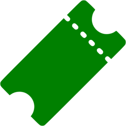 Green ticket icon - Free green ticket icons