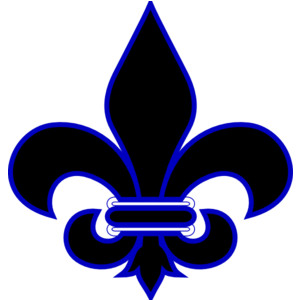 Royal Blue Fleur De Lis clip art - vector clip art online, r ...