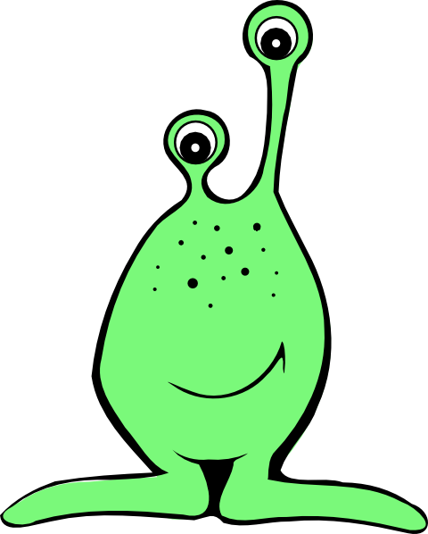 Cartoon alien clipart free