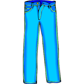 Blue jeans clipart