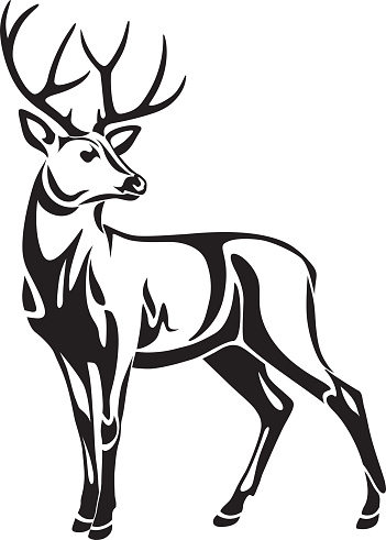 Deer clip art vector