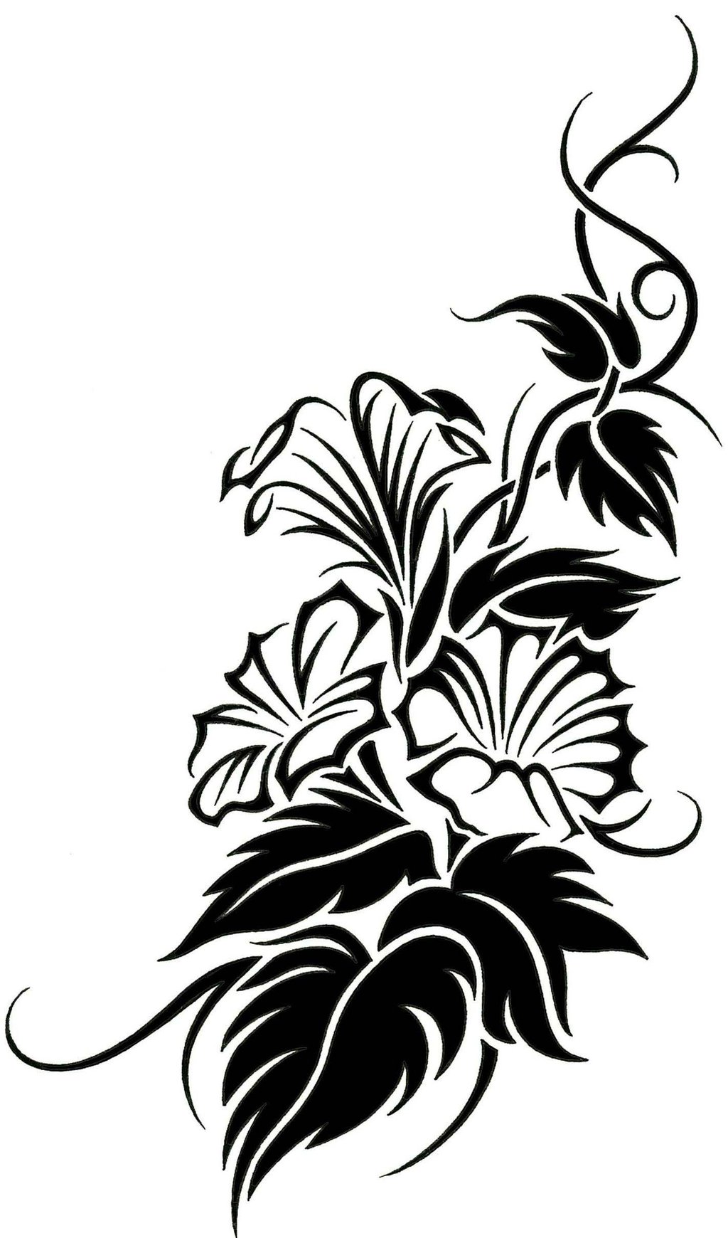 Tribal Flowers Designs - ClipArt Best