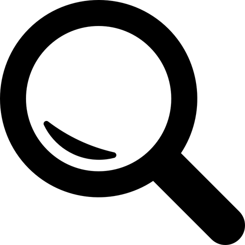 Lupe PC Symbol Vektor-ClipArt | Public Domain Vektoren