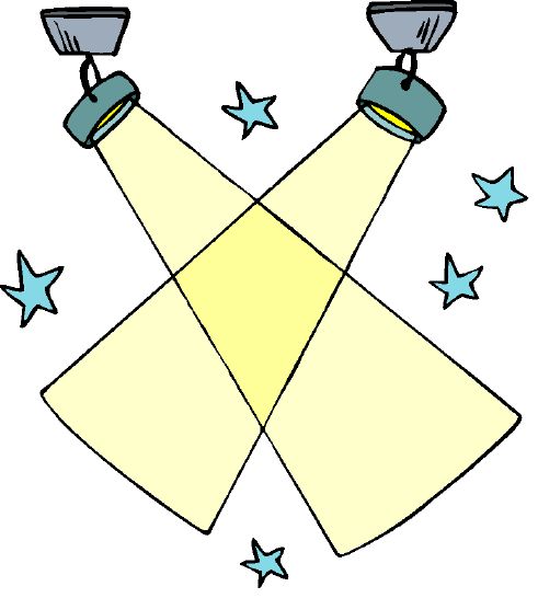 Cartoon spotlight clipart - Clipartix